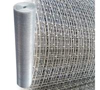 Garmix Grillage à Poule & Lapin | Clôture Poulailler | pour Enclos Parc Jardin | Fils de Fer Galvanisé, Maille Carrée 6mm (50cm x 25m 0,65mm)