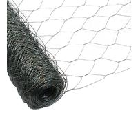 Garmix Grillage à Poule & Lapin | Clôture Poulailler | pour Enclos Parc Jardin | Fils de Fer Galvanisé, Maille Hexagonale 50mm, Épaisseur 1,0mm (120cm x 50m)