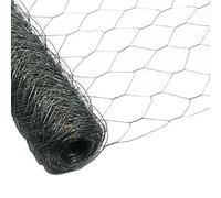 Garmix Grillage à Poule & Lapin | Clôture Poulailler | pour Enclos Parc Jardin | Fils de Fer Galvanisé, Maille Hexagonale 50mm, Épaisseur 1,0mm (150cm x 25m)