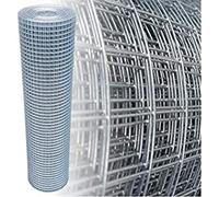 Garmix Grillage à Poule & Lapin | Clôture Poulailler | pour Enclos Parc Jardin | Fils de Fer Galvanisé, Maille Carrée 19mm (150cm x 25m x 1,05mm)
