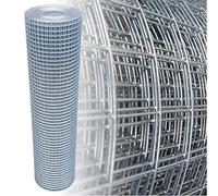 Garmix Grillage galvanisé pour volière - 19 x 19 mm - 1,05 mm - 4 coins - 150 cm x 25 m - 1,05 mm