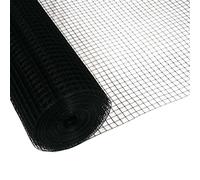 Garmix Grillage métallique noir pour volière - 25 mm - 1,20 mm - 10 m
