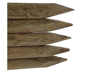 Garmix Poteau en bois imprégné de 6 cm Vert/marron (marron 120 cm)