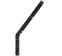 Garmix support de fil barbelé de fixation | Fil naturel galvanisé noir droit 45° (45 dégres 3 mm/ 4 cm noir)