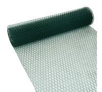 Garmix Treillis hexagonal vert 13 mm, 25 mm, 0,8 mm, 1 mm (25 mm, 50 m, 50 cm, 1,0 mm)