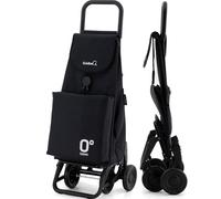 Garmol Chariot de Courses, Acier Peint époxi, Noir, 66 l