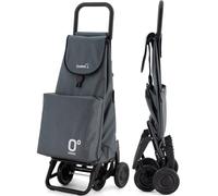 Garmol Chariot de Courses, Acier Peint époxy, Gris, 66 l