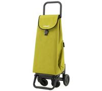 GARMOL Chariot de Courses Pliable 55 litres | Chariot de Courses 4 Roues Grande capacité | Chariot de Courses Pliable 4 Roues Couleur Vert Avocat