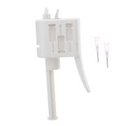 Garneck 1 Ensemble à colle outils de distribution de colle mélanger presser Buse machine d'extrusion de colle distributeur de colle en pâte résine chaud manuel Plastique blanche