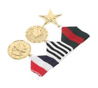 Garneck 1 Ensemble Accessoires de médaille accrocher des médailles prix de récompense Participation Trophée Métal médaille de la marine Médailles de récompense avec tour de cou Chiffon