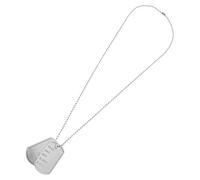 Garneck 1 Ensemble collier plaque d'identité pour chien chaîne d'étiquette de chien pendentifs en métal cosplay plaques d'identité pour hommes collier de chaîne de chiens Plastique