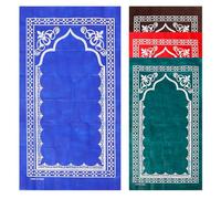 Garneck 1 Jeu Tapis De Prière Grand Tapis Tapis Vert Tapis De Prière De Voyage Tapis Lavable Tapis De Prière pour Enfants Tapis De Prière Tapis De Prière avec Support Dorsal Tapis 4 pièces