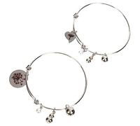 Garneck 1 paire Bracelets Maman et Fille Acier Inoxydable Bijoux Correspondants pour Anniversaire ou Fête des Mères