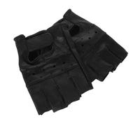 Garneck 1 Paire Gants de Cyclisme à Doigts Mi Longs pour Hommes et Femmes Gants de Extérieur PU Confortables et Durables Design Flexible pour Activités Plein Air
