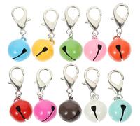 Garneck 10 Clochettes en Métal pour Collier de Chat et Chien Son Clair et Doux, Accessoires Décoratifs Élégants pour Animaux de Compagnie