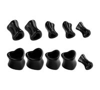 Garneck 10 Paires de Bouchons d'Oreille en Acrylique de Cœur Écarteurs d'Oreilles Punk Légers 5Mm-8Mm-10Mm-12Mm Bijoux de Piercing pour Oreilles Étirées Décorations d'Oreilles