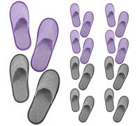 Garneck 10 Paires Pantoufles Jetables à Bout Fermé Antidérapantes et Colorées Souliers Confortables pour Hommes Spa et Hôtel pour Voyage et Usage Intérieur