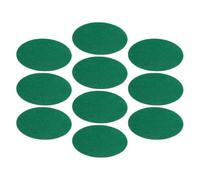 Garneck 10 Pièces Accessoires Air Hockey Table Pad en Feutre Polyester Vert, Réduit Le Bruit et Améliore L'effet de Frappe pour Parties en Famille