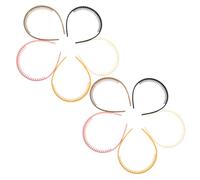 Garneck 10 Pièces Bandeaux Antidérapants avec pour Femmes Accessoires Capillaires Mode pour Lavage Visage Sport et Usage Quotidien Tenue Ferme pour Fines Mèches