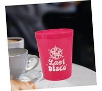 Garneck 10 Pièces Disco Party Reusable Plastic Cups Portable Decorative Juice Water Cups For Single And Dance Events