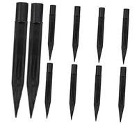 Garneck 10 Pièces Lampadaire Lumineux étanche Piquet de Lampe de Jardin pieu Pointe de Lampe Solaire dopé Plasmes en Plastique pour Les lumières solaires piquets Lumineux en Plastique Noir