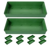 Garneck 10 pièces Lot de Bols Plastique Réutilisables pour Arrangements Floraux Base Compatible avec Mousse pour Centres de Table de Mariage et Événements et Légère