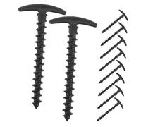 Garneck 10 pièces Piquets de Camping Plastique Lot de Piquets de Fixation pour Tentes et Auvents Accessoires Réutilisables pour Sol Difficile et Souple