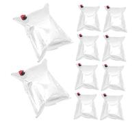 Garneck 10 Pièces Pochettes à Vin Réutilisables Lot Stockage de Boissons avec Bec Verseur à Vin Portable pour et Activités Plein Air