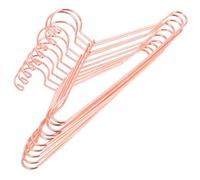 Garneck 10 Pièces poupée Cintre cintres pour vêtements de poupée poupées Caddie Animal de Compagnie Jouets Bien Mini Ornements de Maison Rack de vêtements de poupée Le Fer Rose Gold