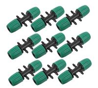 Garneck 10 pièces Raccords Tuyau Rapides Connecteurs Verrouillage Femelle Id à PE Adaptateur Six Voies Diamètre Variable pour Système Irrigation Goutte Jardin et Agriculture