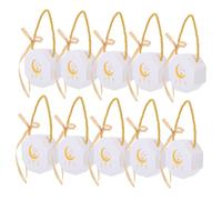 Garneck 10 Pièces Sacs à Eid Mubarak avec Motif de Lanterne Boîtes à Favors de Fête pour Ramadan et Célébrations de Eid Sacs de pour Événements Festifs pour Célébrations