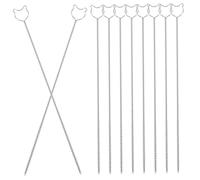 Garneck 10 pièces Set de Brosses Nettoyantes Réutilisables pour Pailles Inox avec Manche Long Brosse Douce et Dense pour Bouteilles Eau Tubes Étroits et Gourdes Nettoyage Complet et