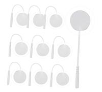 Garneck 10 Pièces Silicone pour Massage Électrodes Auto Adhésives Multifonctionnelles pour Électrostimulation Ems
