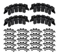 Garneck 100 Clips en Plastique Noir pour Plantes de Jardin, Porte-tomates Léger et Facile à Utiliser, Support Solide pour Tige Pied de Tomate et Légumes