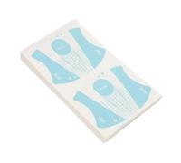 Garneck 100 Feuilles de Formulaires de Guide de Nail Art en Pvc Réutilisables pour Extension Rapide D'ongles Bleu, Fournitures DIY pour Manucure Précise et Facile