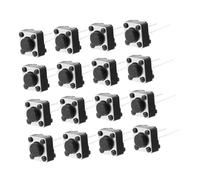 Garneck 100 pièces Bouton Poussoir Momentané Micro Tactile pour Pcb Interrupteur Commutation Fiable pour Électronique DIY Kit de Remplacement Pratique