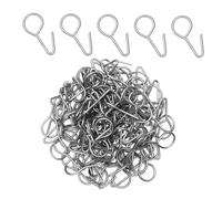 Garneck 100 pièces Crochets Métalliques pour Housse Siège Auto Fixation Robuste et Installation Facile Accessoires Voiture Durables sans Rayure Supports pour Protection Banquette