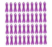 Garneck 100 pièces Lot de Broches Ruban Polyester Satinées Épingles à Nourrice pour Sensibilisation Lutte la Violence et Soutien Petite Broche Décolleté pour Dames Cadeau Solidaire