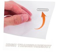 Garneck 100 pièces Plastification Auto-adhésives Transparentes Mat Film PVC Protecteur Anti-Reflets pour Photos et Documents Conservation Longue Durée pour Bureau et Projets DIY