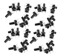 Garneck 100Pièces Kit de Interrupteurs Bouton Poussoir Micro Composants Électroniques Momentanés Toucher pour Projets DIY Remplacement Interrupteurs