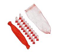 Garneck 100pièces Plastique Tissés pour Fruits Et Légumes De Rangement Maille Rouge pour Œufs Et Snacks