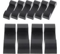 Garneck 10pcs Bases de Présentoir à Bijoux en Plastique Noir Multi-usage et Léger pour Vitrines Flottantes à Domicile Boutique