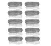 Garneck 10pièces Pièges à Peluches Acier Inoxydable Pour Tuyau De Machine à Laver Filtres à Charpie Réutilisables Pour Évacuation Eau Propre