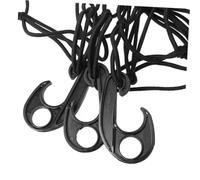 Garneck 12 pièces Filet Bagages Extensible Latex avec Crochets Plastique Abs Filet Rangement Coffre et Toit Voiture Résistant et Élastique pour Fixation et Organisation de Charges