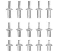 Garneck 130 pièces Kit de Rivets à Expansion Aluminium Tête Ronde pour Usage Ménager Mécanique et Industriel Polyvalent