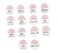 Garneck 14pièces Lot De Cartes Mensuelles Pour Cartes Étapes Importantes Décorations De Naissance