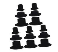 Garneck 15 Pièces Mini Chapeaux de Clown Noir Accessoires pour Poupées et Décorations de Fête Confortables et Idéaux pour Noël et Événements Festifs