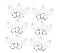 Garneck 150 Pièces roulettes à Double Roue pour Rail de Rideaux avec Crochets Glisseurs Plastique Antibruit pour Coulissage Fluide Accessoires pour Rails de Rideaux Chambre et Salon