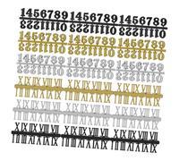 Garneck 18pièces Chiffres Romains pour Horloge Murale Kit De Chiffres pour Horloge à Styles Arabe Et Romain De Remplacement