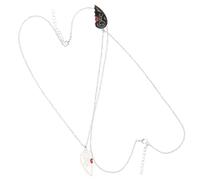 Garneck 1Ensemble Colliers pour Couple Collier de Forme de Cœur et Élégant Parfait pour Saint Valentin Occasions Spéciales